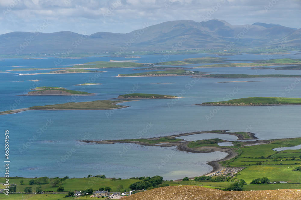 Croagh Patrick Mountain Overlooking Clew Bay in County Mayo, Ireland