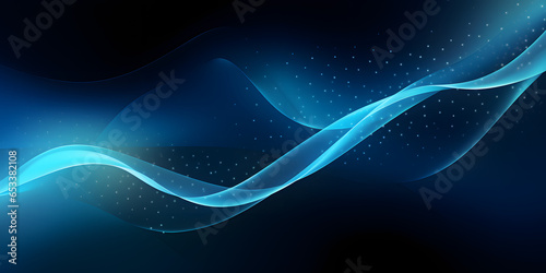 A Blue Vector Background With a Light Scattering With Light in the Background © Aaron Wheeler