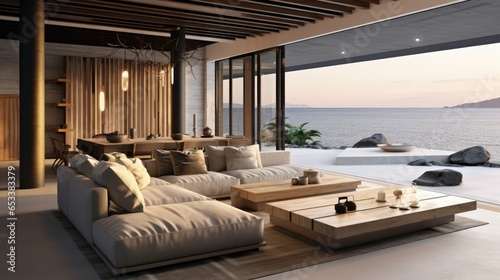 Luxury coastal style home, beautiful interior design © thesweetsheep