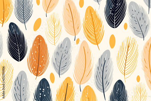 Fringe pattern, wallpaper, background, hand-drawn cartoon Illustrations in minimalist vector style
