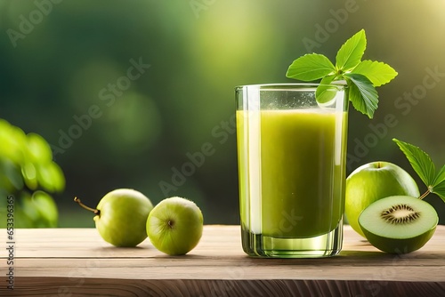 kiwi juice and fruits