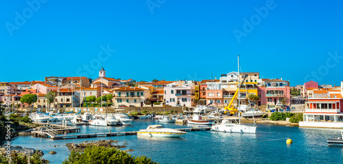 porto di stintino. view at the boats in Stintino marina in Sardinia  Italy