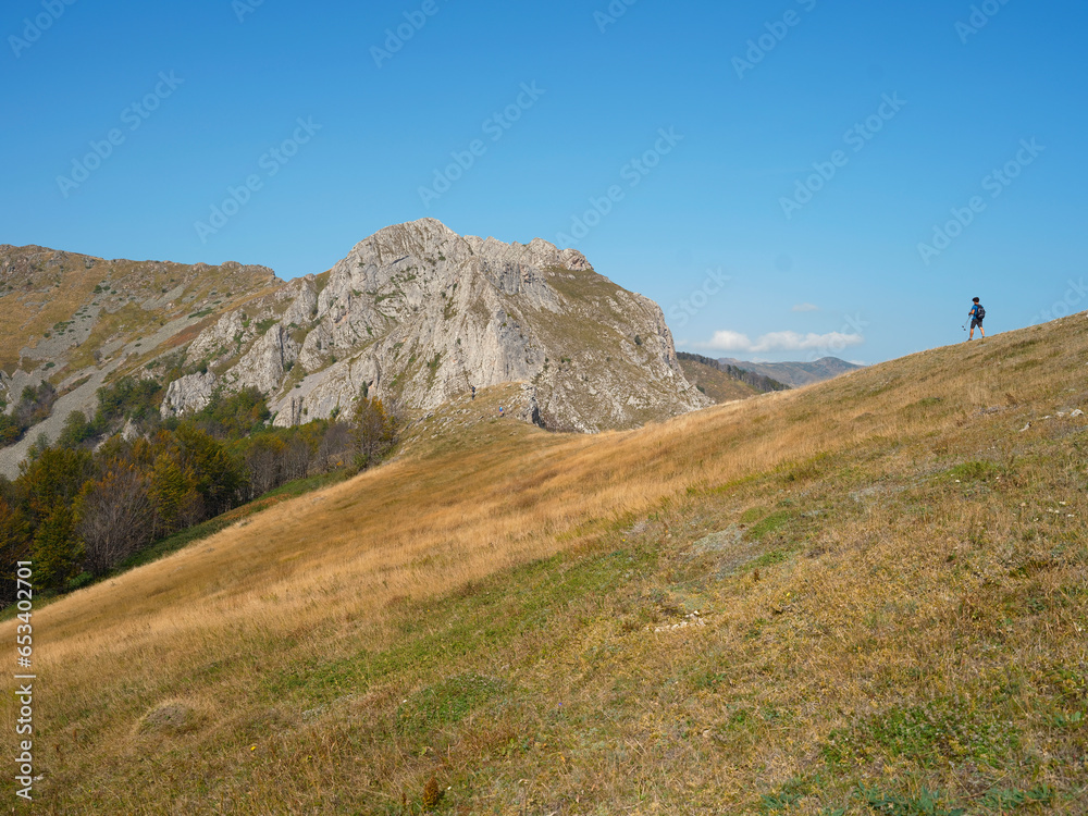 Arjana Peak in Cernei Mountains, Carpathian Range, Romania, Europe