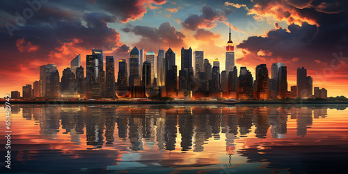 Midtown Manhattan Panorama: Iconic Skyline Views
