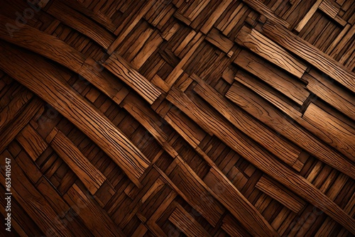 top viwe old vintage brown wood back ground.retro wood has abstract patterned surface through the use of time photo
