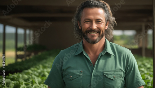 Homem em sua agricultura sorrindo variação 1 photo