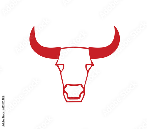 Bull head logo angry animal creative design © Omarok1