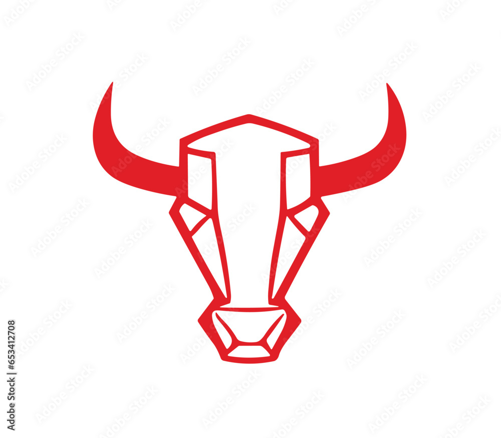 Bull head logo angry animal creative design Bull head logo angry animal creative design