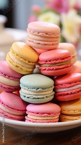 Macarons - Delicate, Colorful, French, Perfect for Dessert Lovers