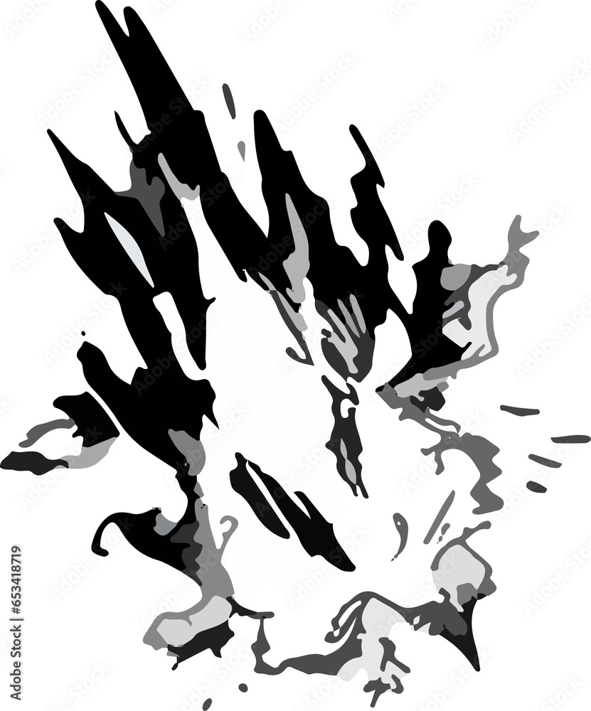power blast smoke explode comic action effect drawing lines generated with AI power blast smoke explode comic action effect drawing lines generated with AI