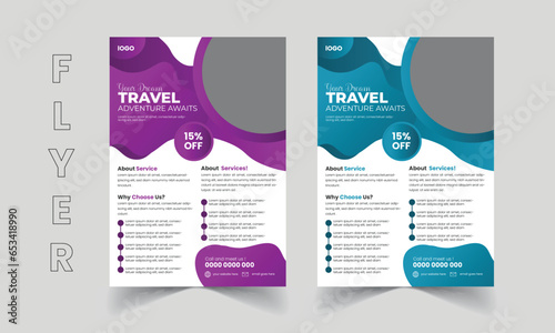 modern Travel flyer template