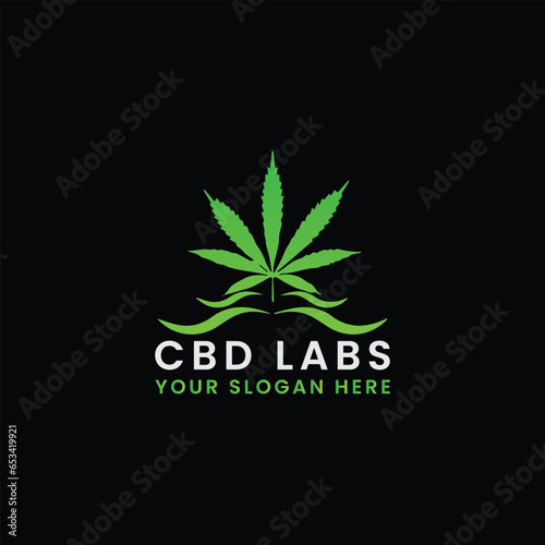 marijuana cbd health logo design