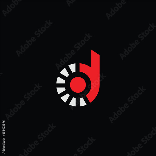 letters cd or dc text logo design vector