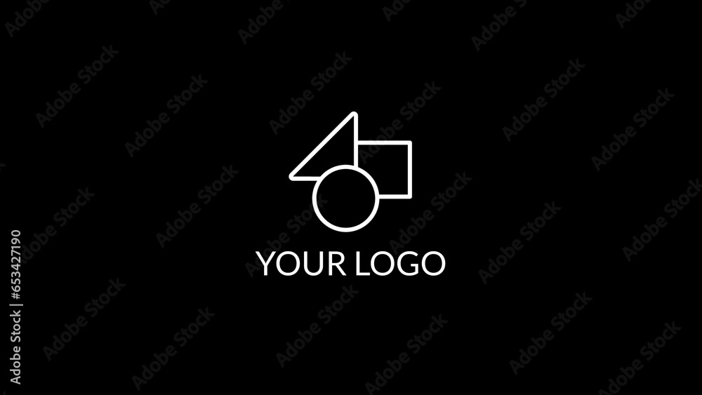 Kinetic Wave Simple Clean Logo Reveal Template Stock Template | Adobe Stock
