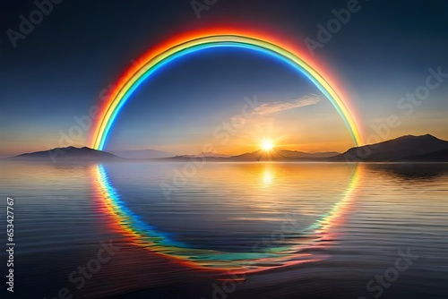 rainbow over the sea © Muhammad Ali