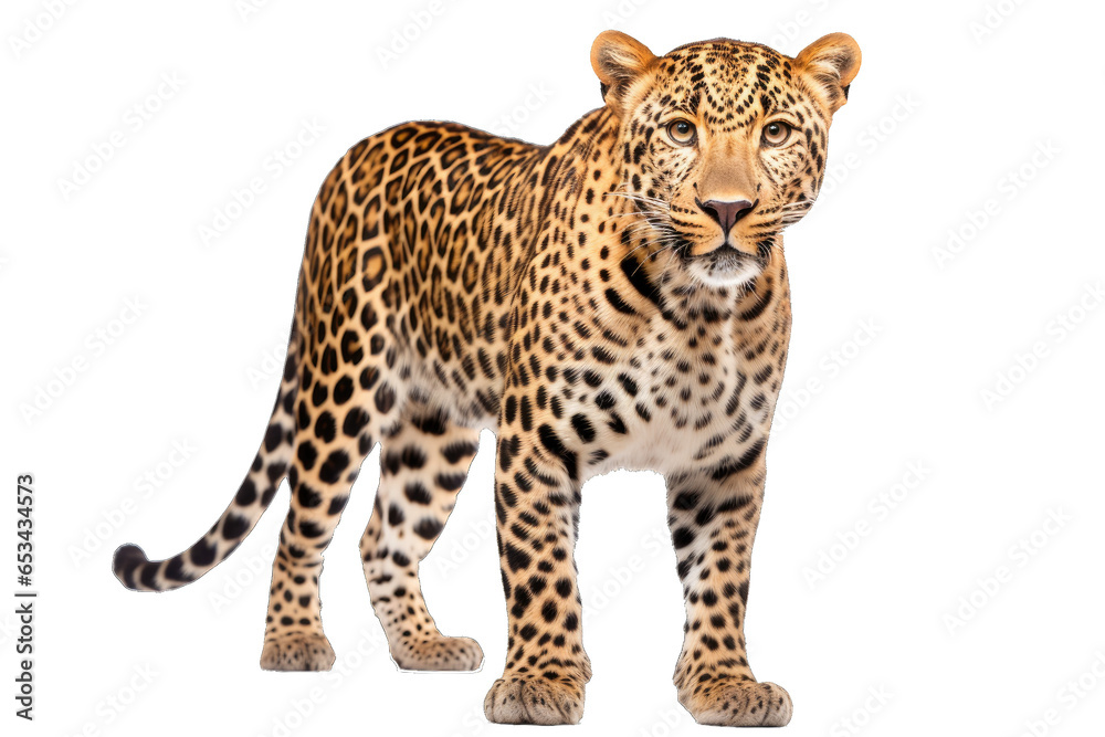 Transparent PNG of a Leopard. Transparent Background PNG. Isolated PNG. Generative AI Transparent PNG of a Leopard. Transparent Background PNG. Isolated PNG. Generative AI