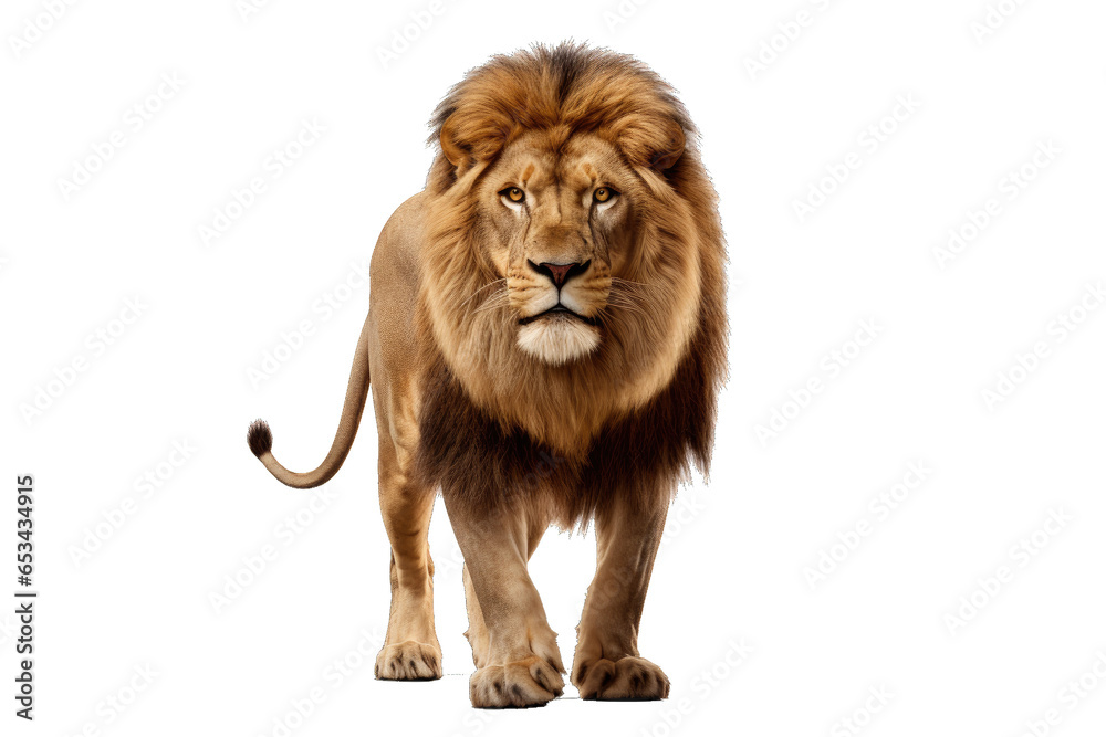 Transparent PNG of a Lion. Transparent Background PNG. Isolated PNG. Generative AI