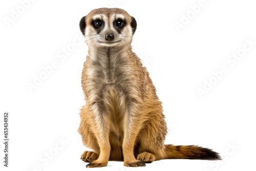 Transparent PNG of a Meerkat. Transparent Background PNG. Isolated PNG. Generative AI