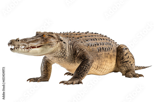 Transparent PNG of a Crocodile. Transparent Background PNG. Isolated PNG. Generative AI © Elka