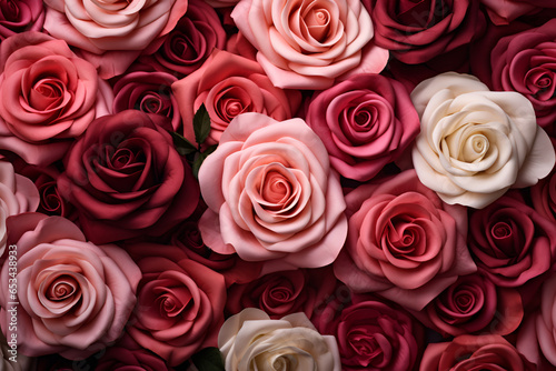 floral background  rosebuds close-up  top view. roses.