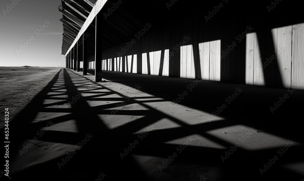 architecture: repetetive shadows in black & white architecture: repetetive shadows in black & white
