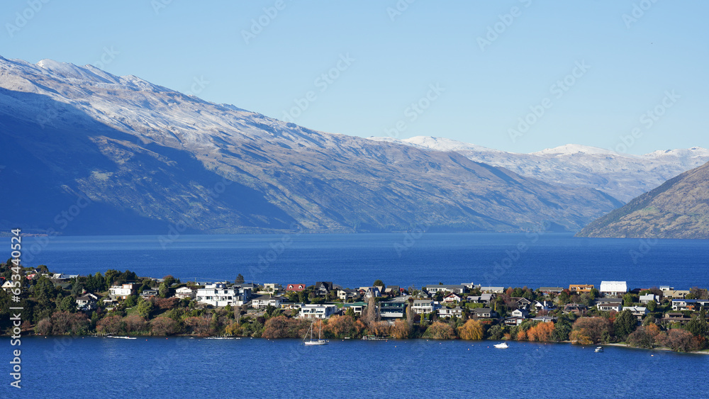 Houses in the Kelvin Heights suburb of Queenstown, New Zealand