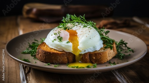 Perfectly Poached Egg with Flowing Yolk