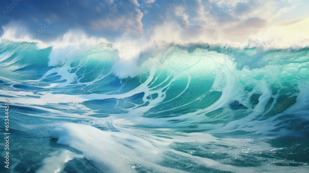 Serene Ocean Waves Background Serene Ocean Waves Background