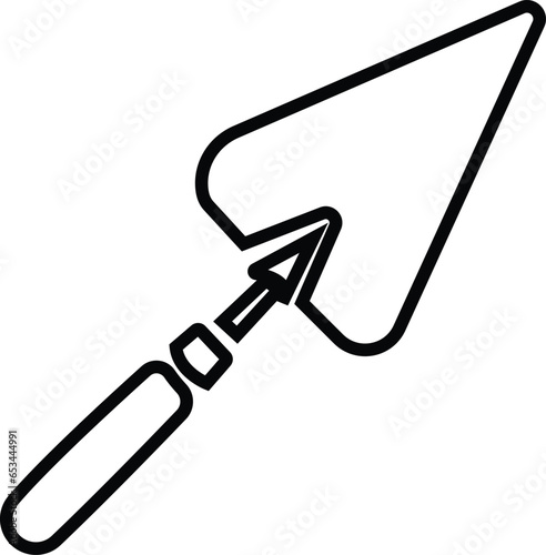 Construction editable stroke outline icons set. Construction, renovation architecture, engineer, building, blueprint and home repair tools.