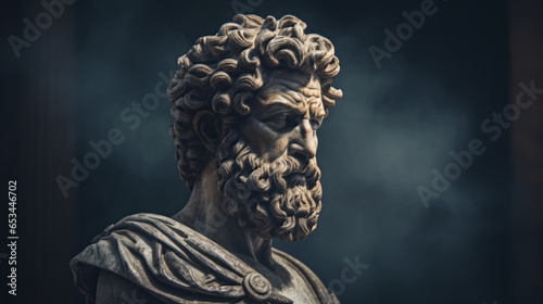Portrait of Marcus Aurelius.generative ai
