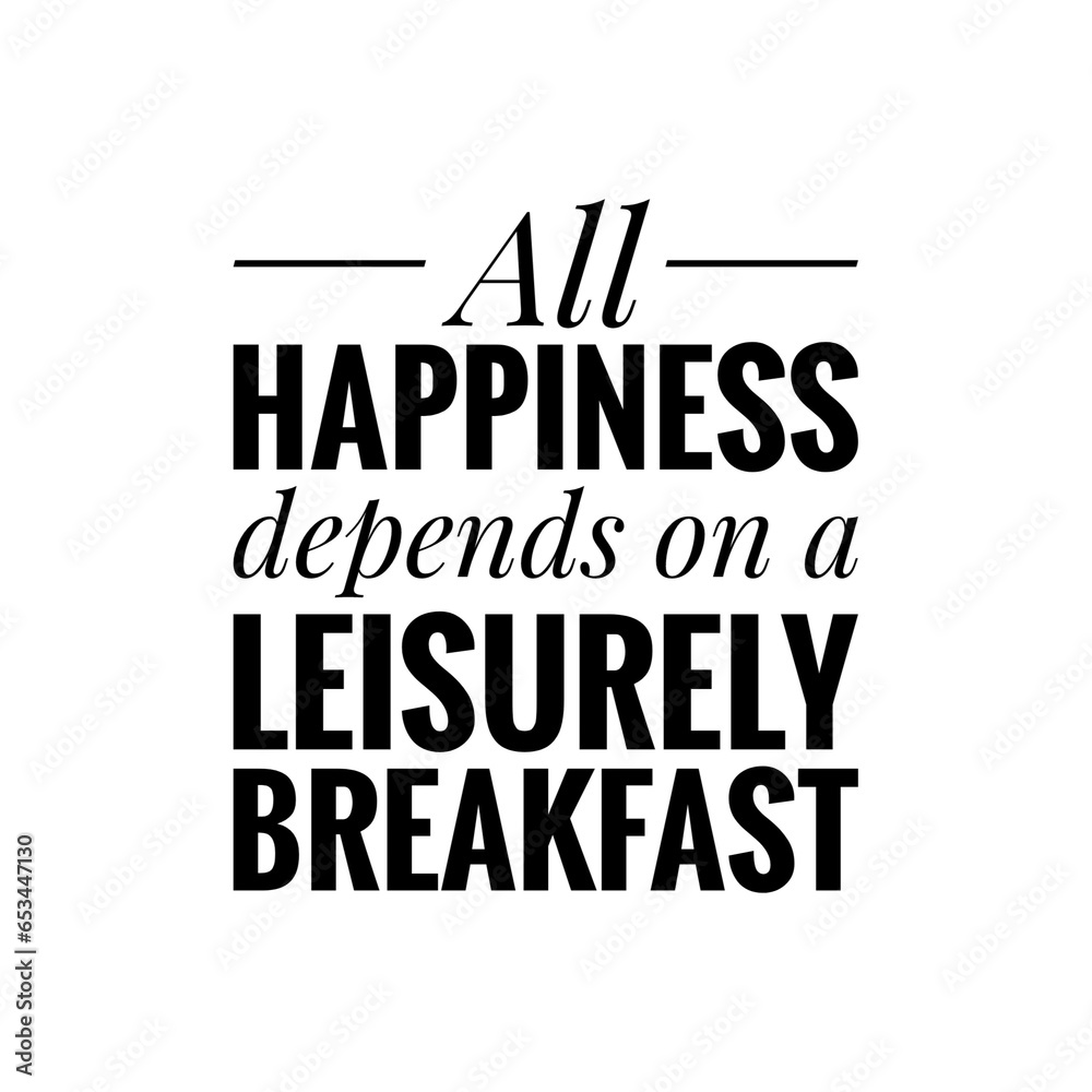 Breakfast Quote Illustration