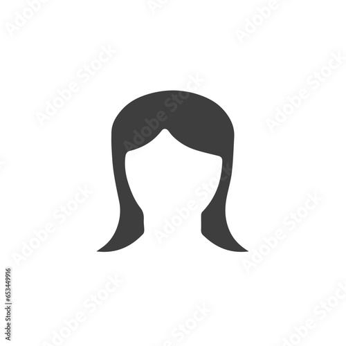 Women's faces in one line art style. beautiful hairl salon design in vector illustration on a white isolated background. 