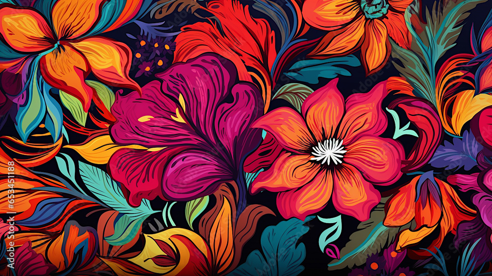 background with colorful flowers background with colorful flowers
