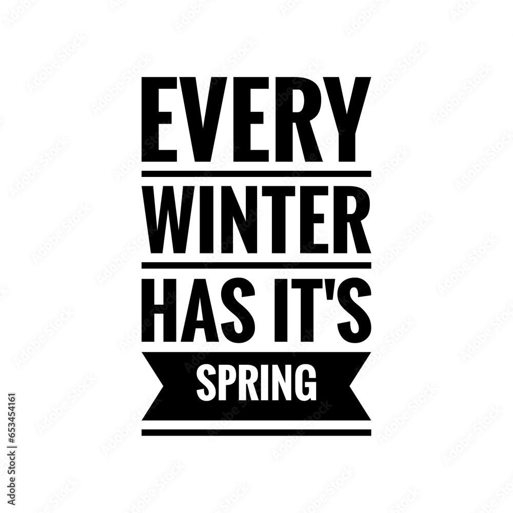 Fototapeta premium ''Spring'' Quote Illustration