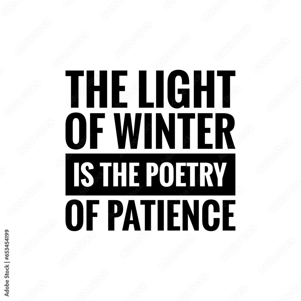Poetic Quote Illustration about Winter