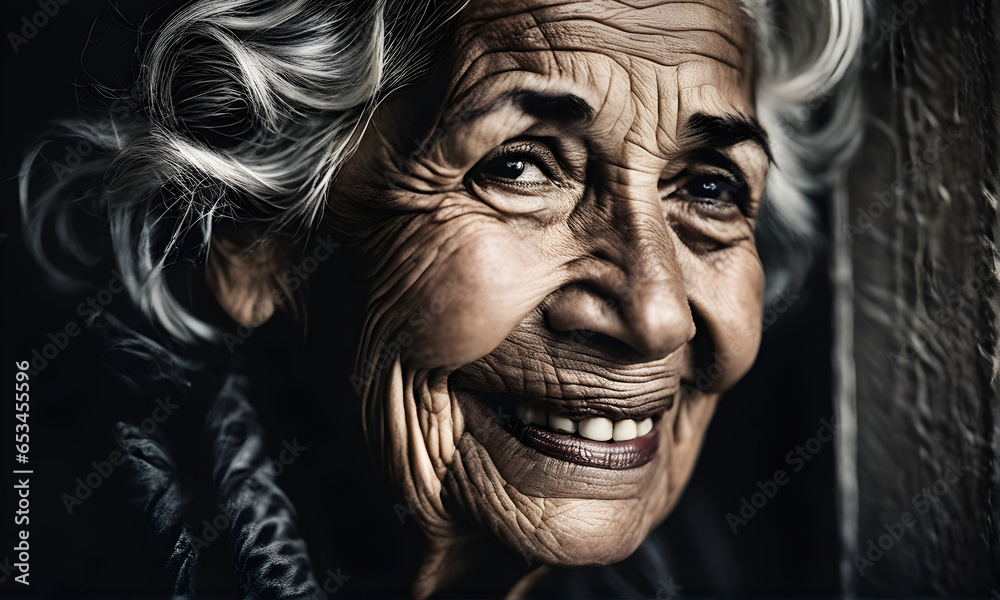 elderly lady smiling for photo elderly lady smiling for photo