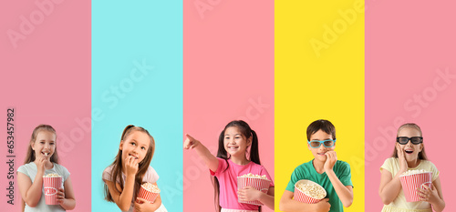 Collage of little children ...