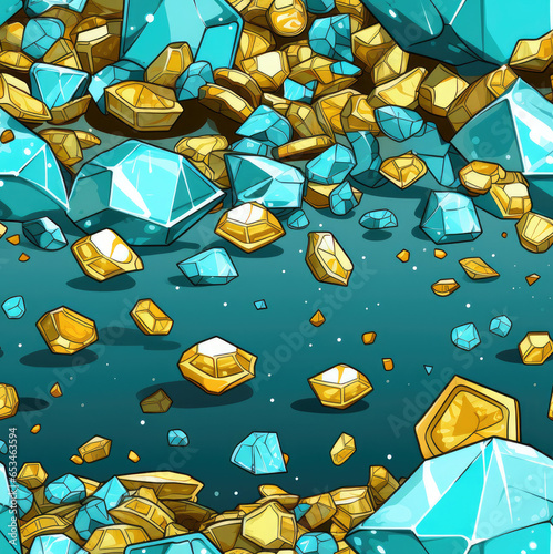 background with gold and diamond