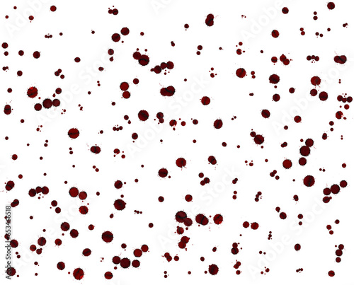 Realistic blood splatter for halloween.