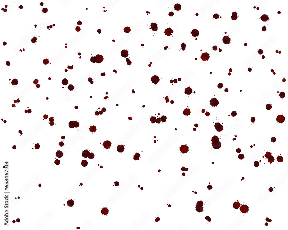 Realistic blood splatter for halloween.