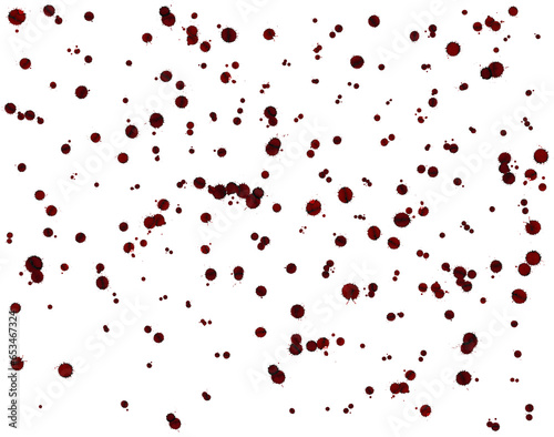 Realistic blood splatter for halloween.