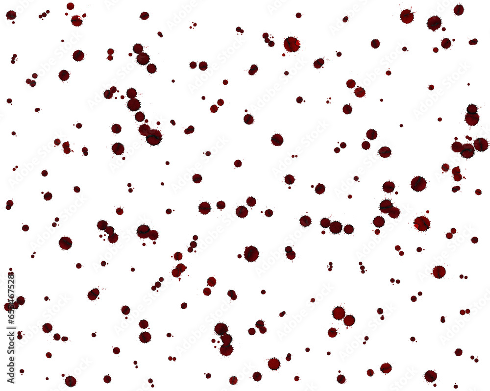 Realistic blood splatter for halloween.