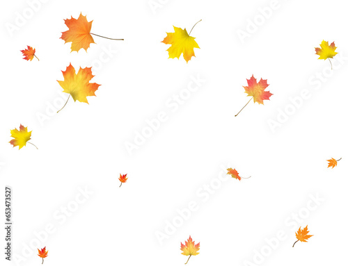 Wallpaper Mural Pattern with Colorful Autumn leaves. Torontodigital.ca