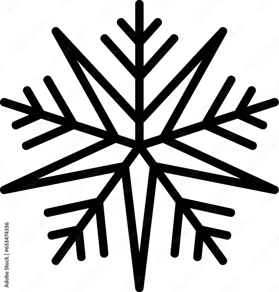 Fototapeta premium Christmas snowflake laser cut, paper cut, cricut vector file