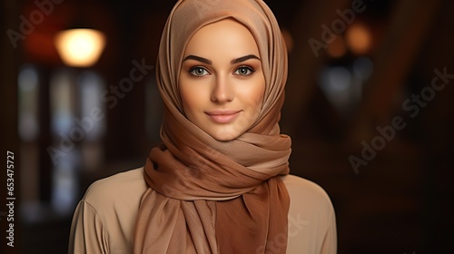 8 Arabic Beautiful Woman in Hijab - Generated using AI