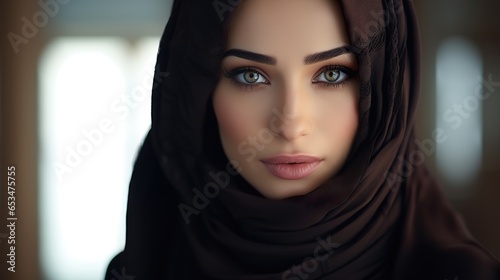 6 Arabic Beautiful Woman in Hijab - Generated using AI