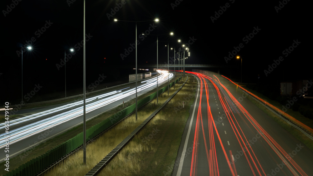 traffic on highway traffic on highway