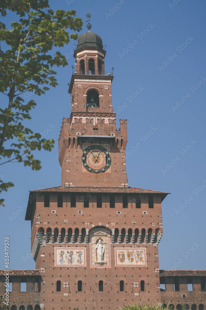 Fototapeta premium Photo taken in Milan of the castle 