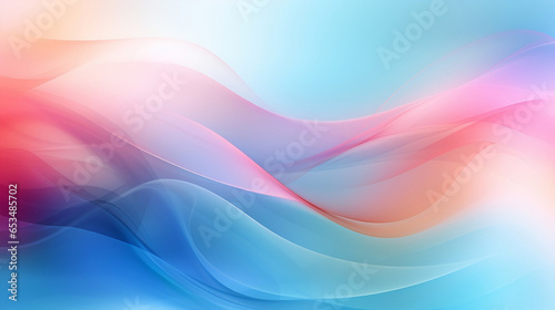 abstract colorful background with waves of gradient color created with generative ai