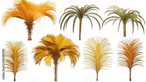  Palm trees collection  transparent PNG